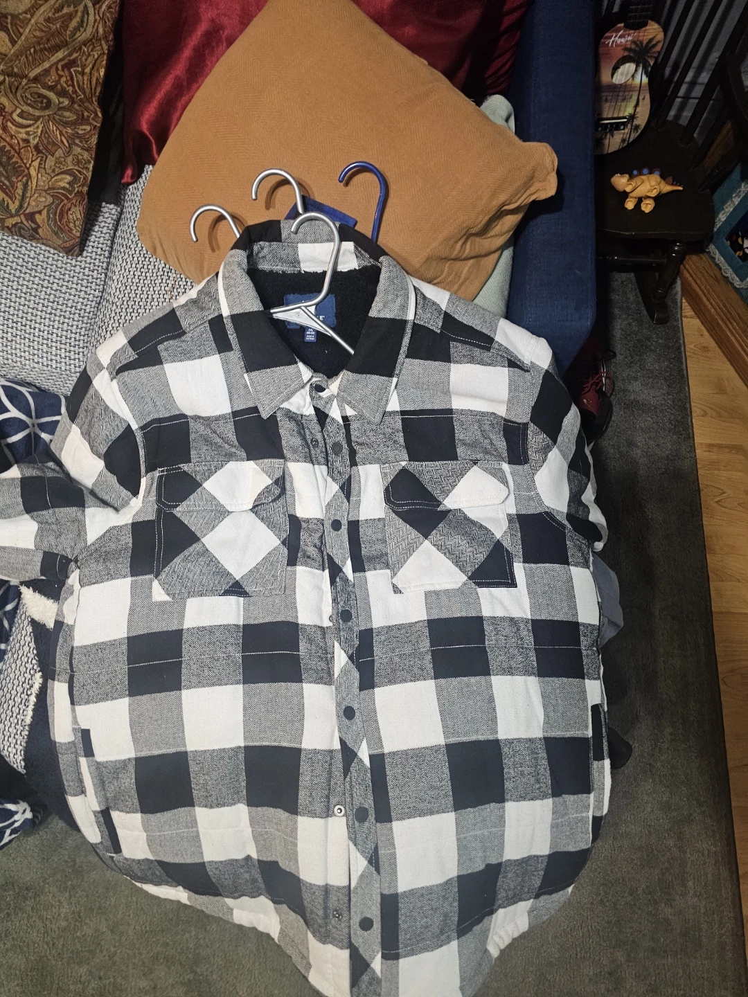 George Plaid Flannel Shirt Jacket