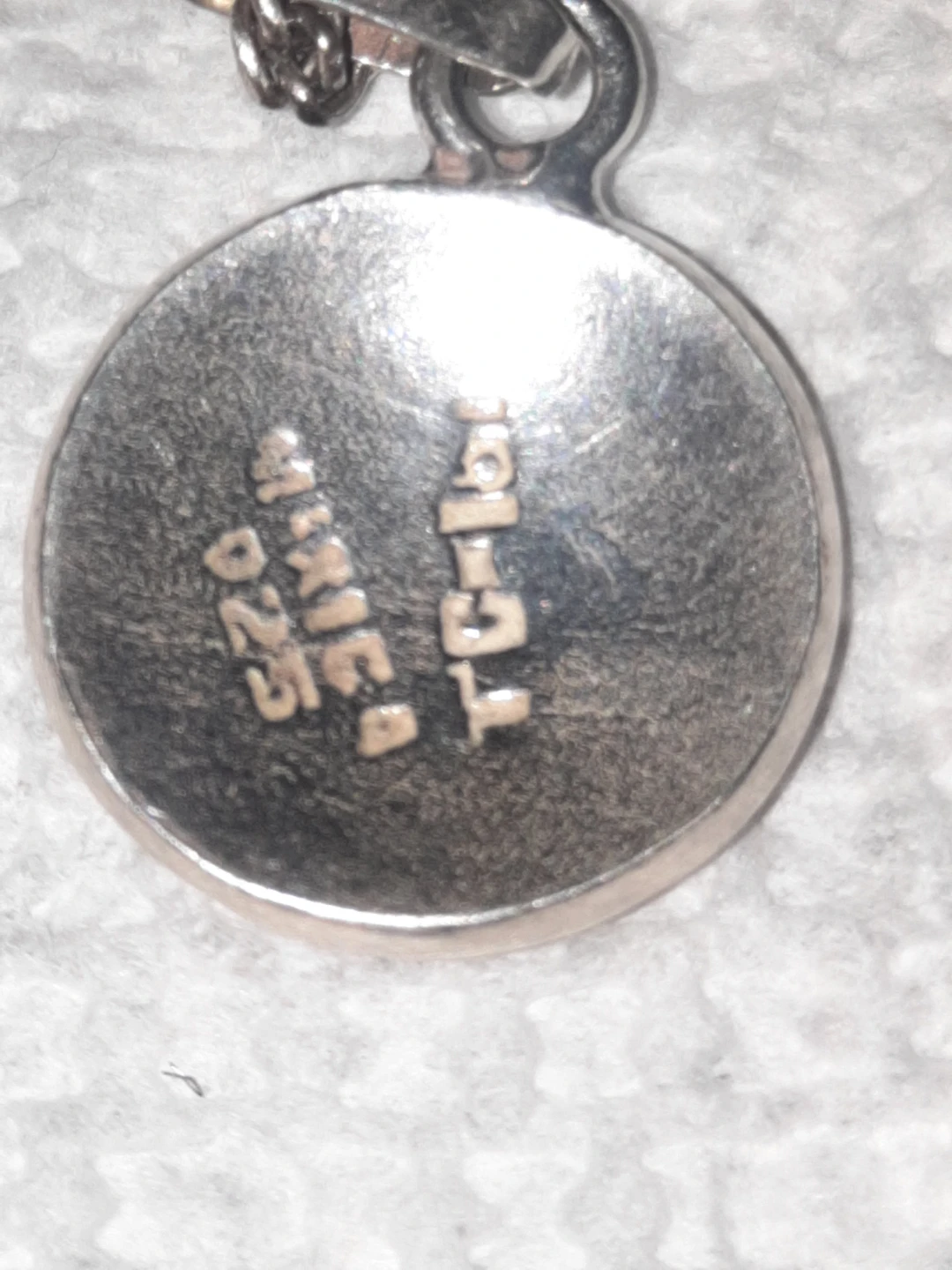 Sterling Silver Aztec Calendar Pendant Necklace - photo 3