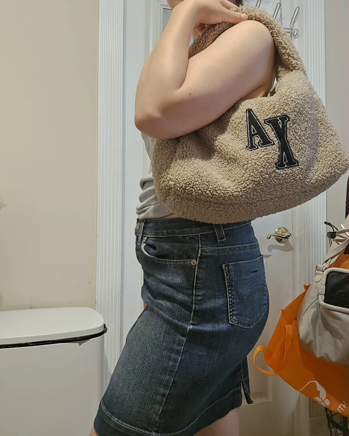 Armani Exchange Teddy Tote Bag