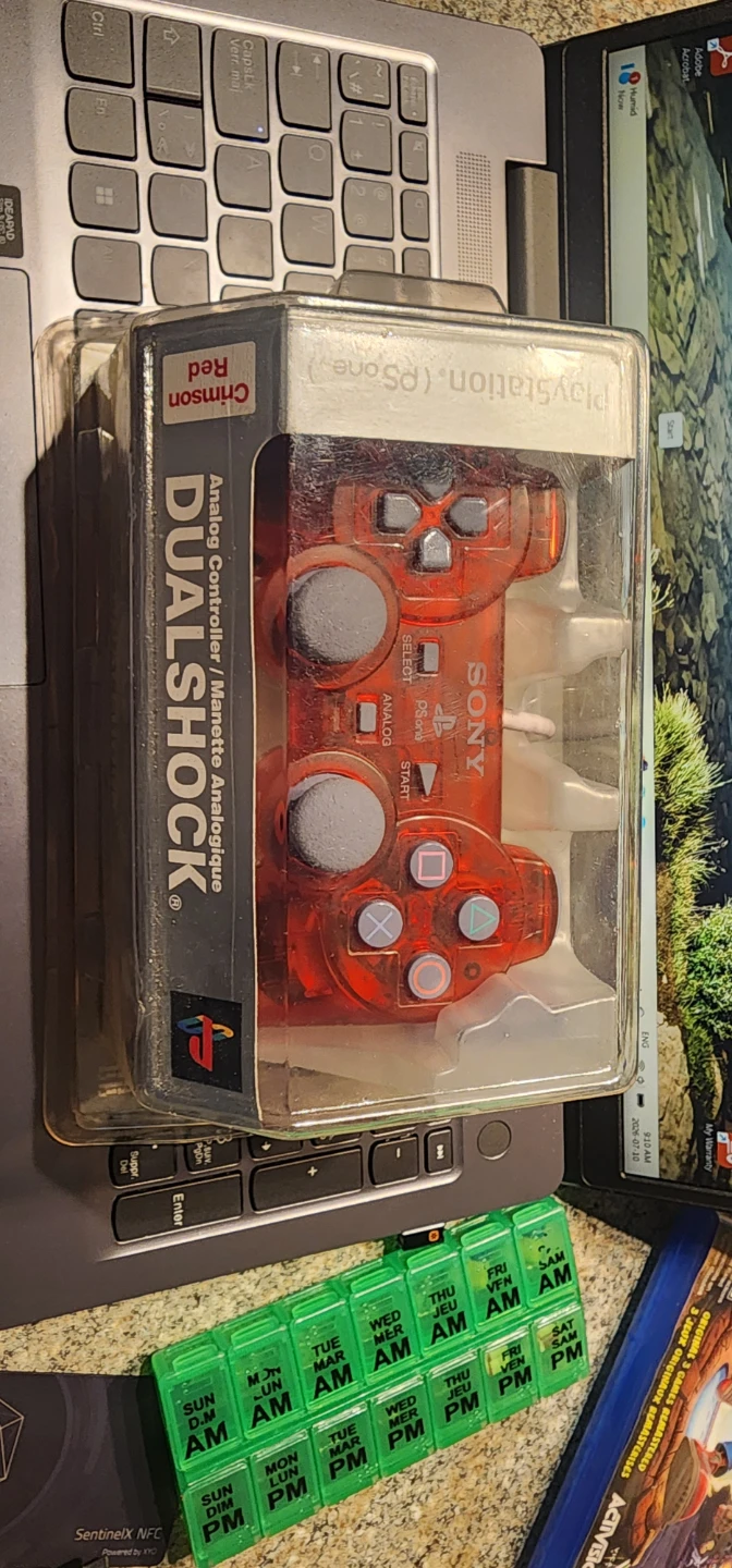 PSony PlayStation Crimson Red Dualshock Analog Controller