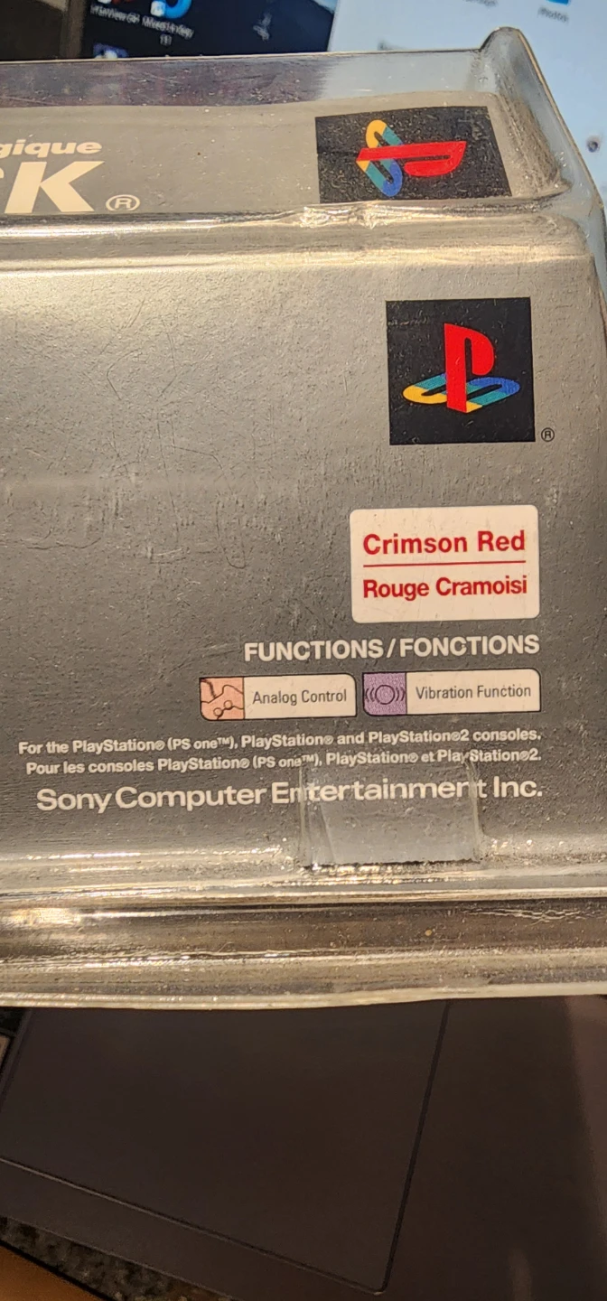 PSony PlayStation Crimson Red Dualshock Analog Controller - photo 3