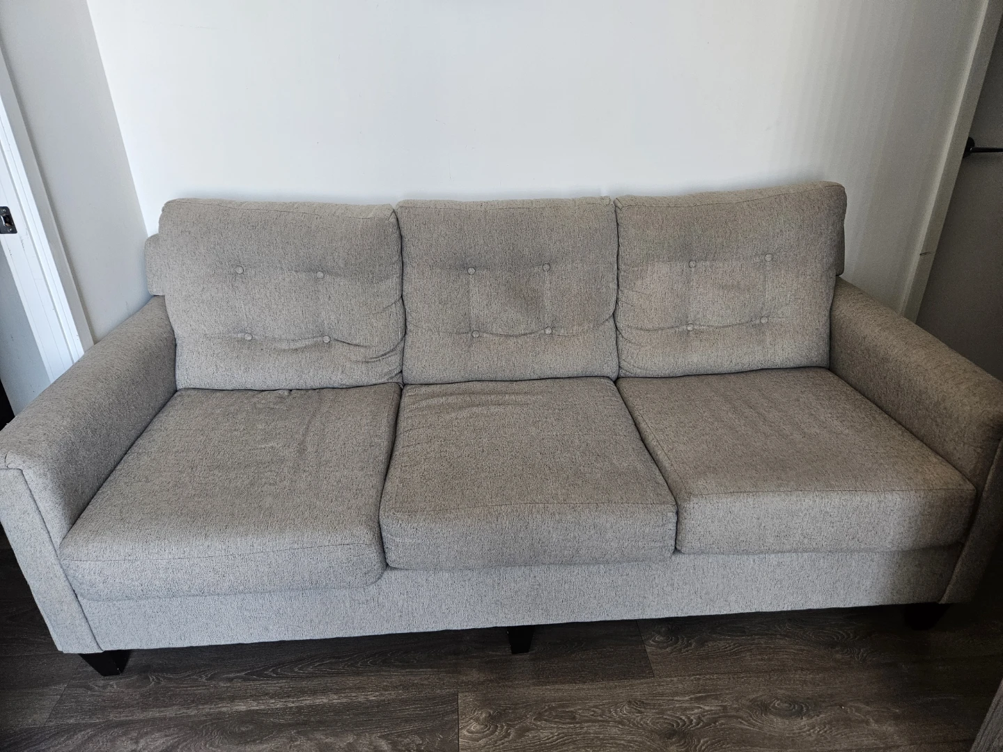 Light Grey 3-Seater Sofa