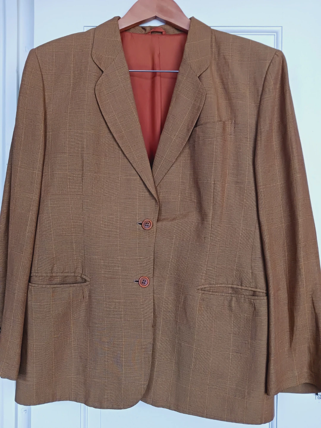United Colors of Benetton Brown Linen Blazer. Size 8. - photo 3