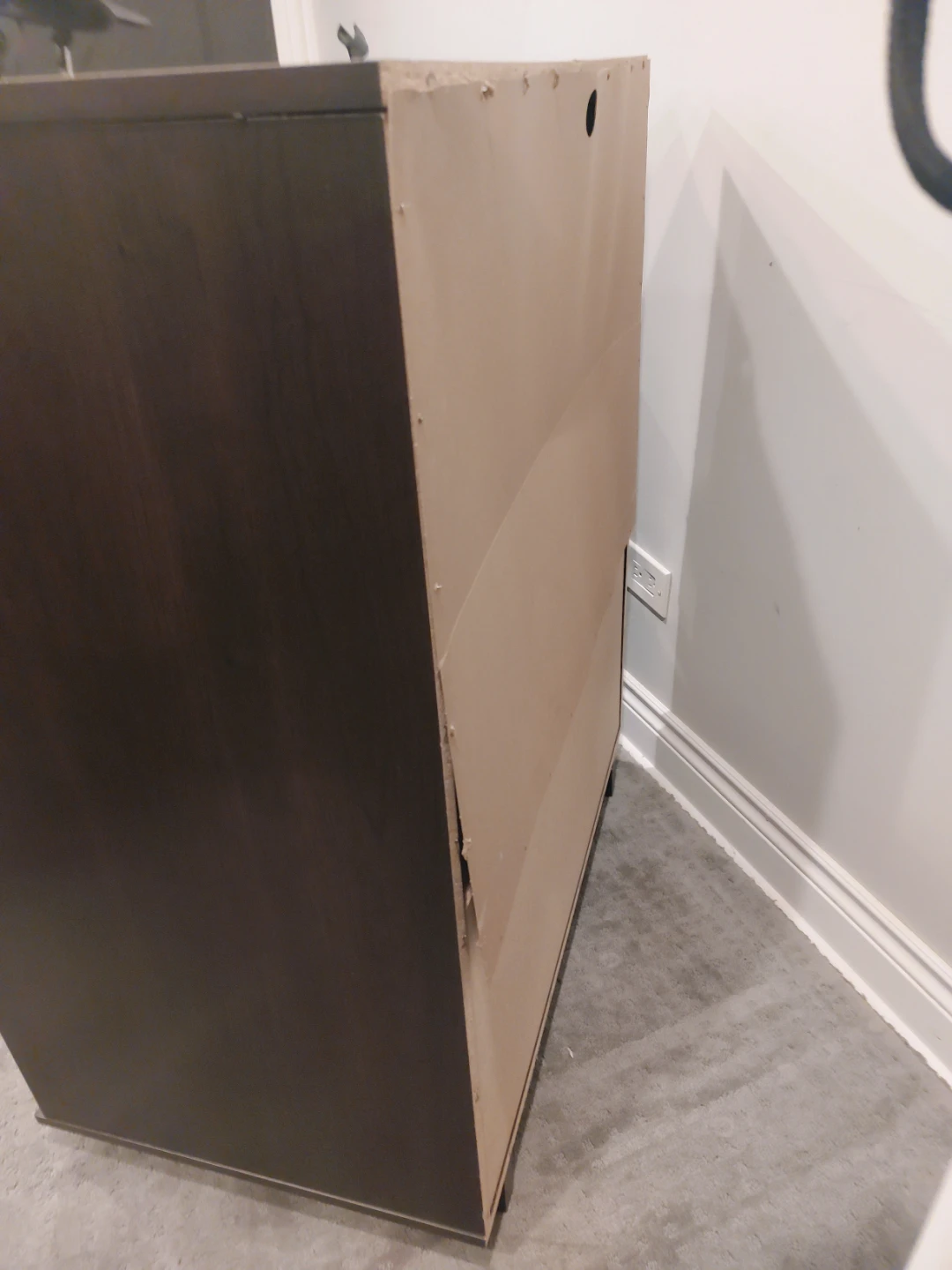 Dark Brown 4-Drawer Dresser - photo 3