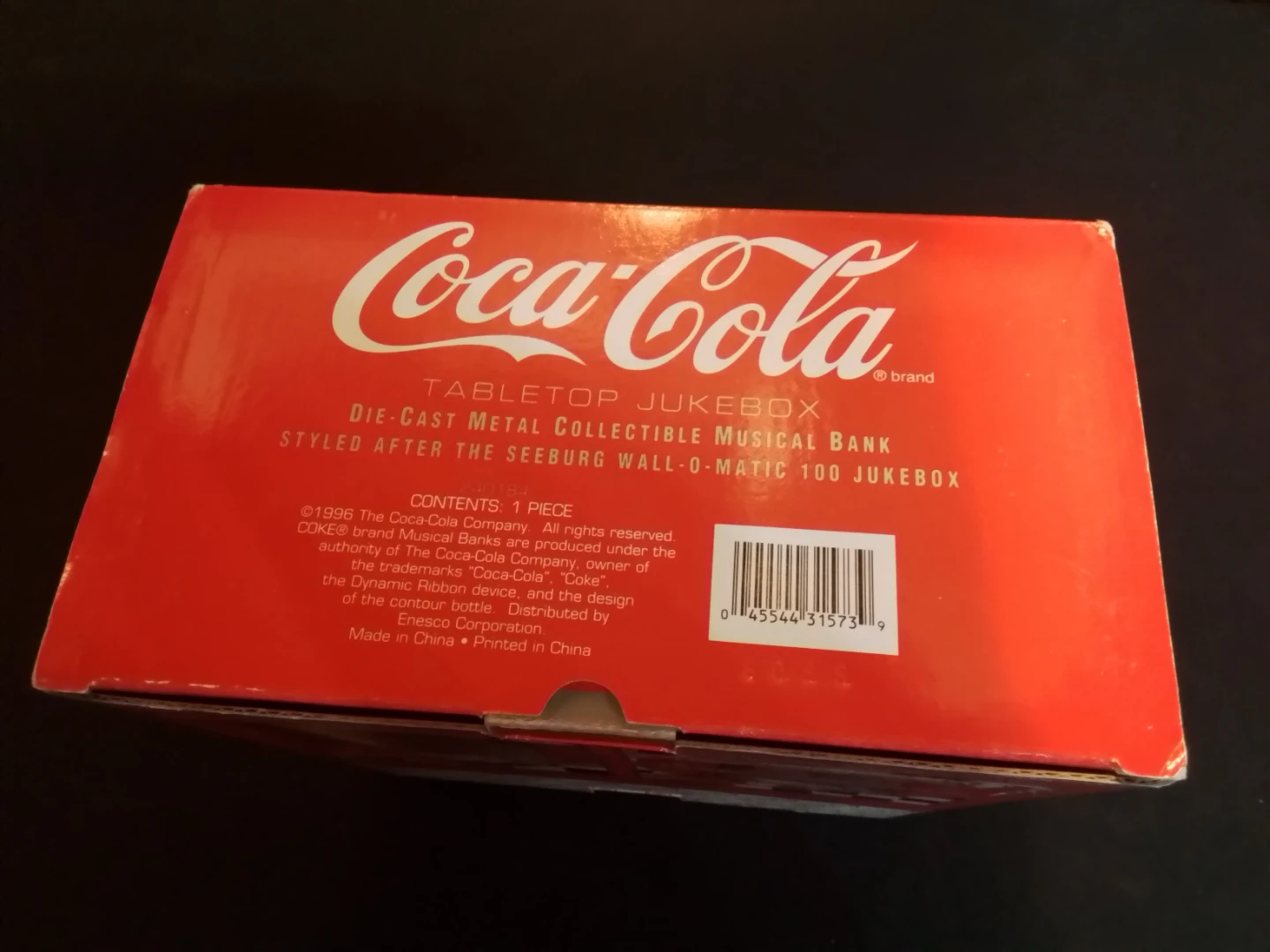 Coca-Cola Tabletop Jukebox Die-Cast Metal Musical Bank - photo 4