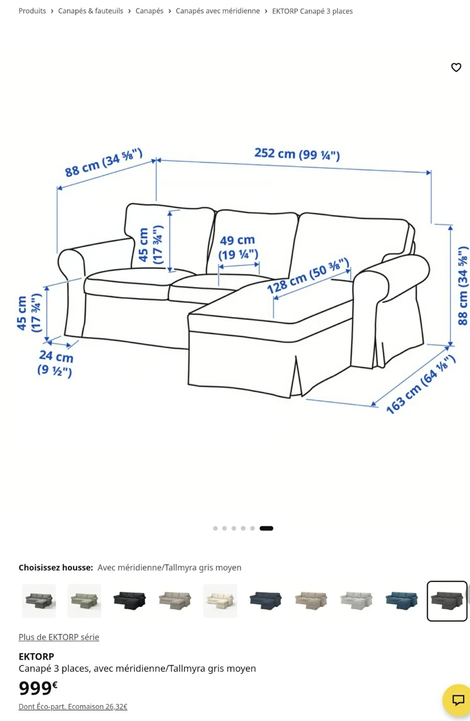 Grey Sectional Sofa - photo 4