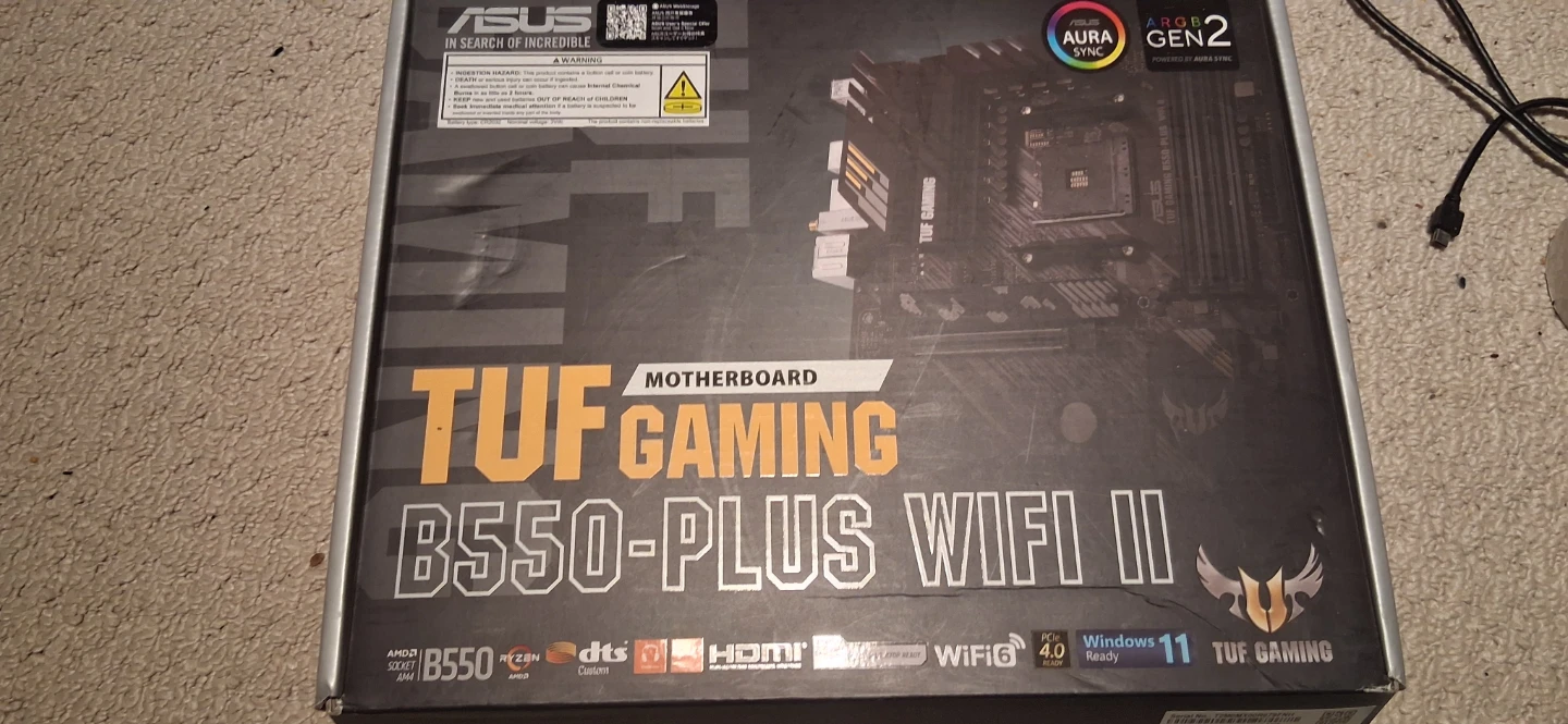 TUF gaming b550 prime wifi II motherboard