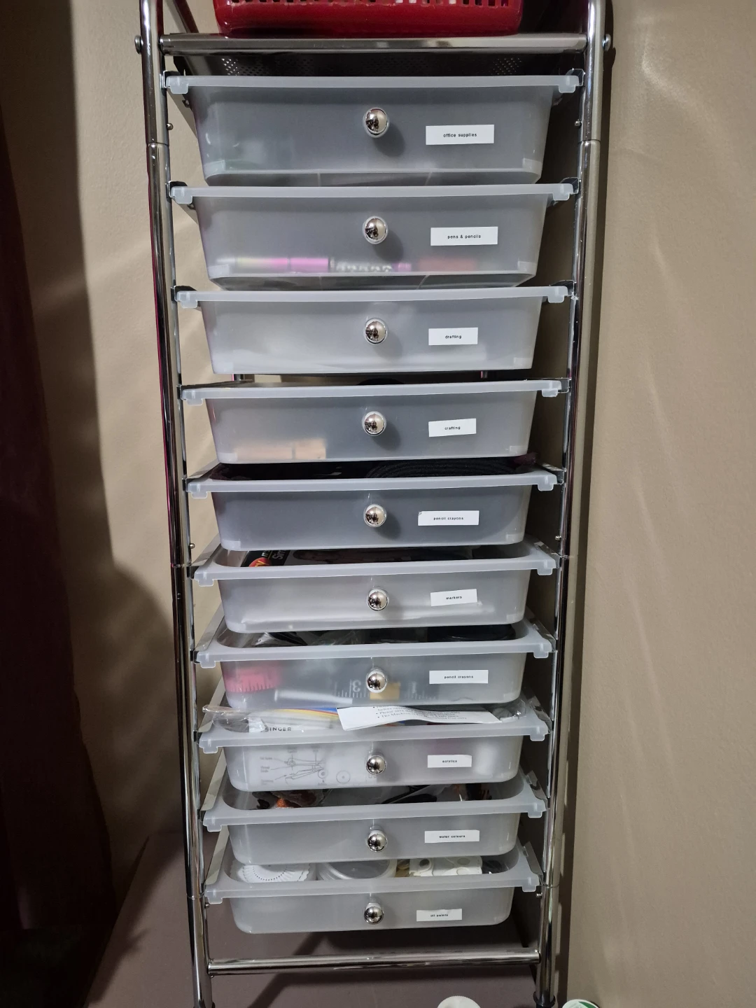 10 Drawer Rolling Storage Cart - photo 2