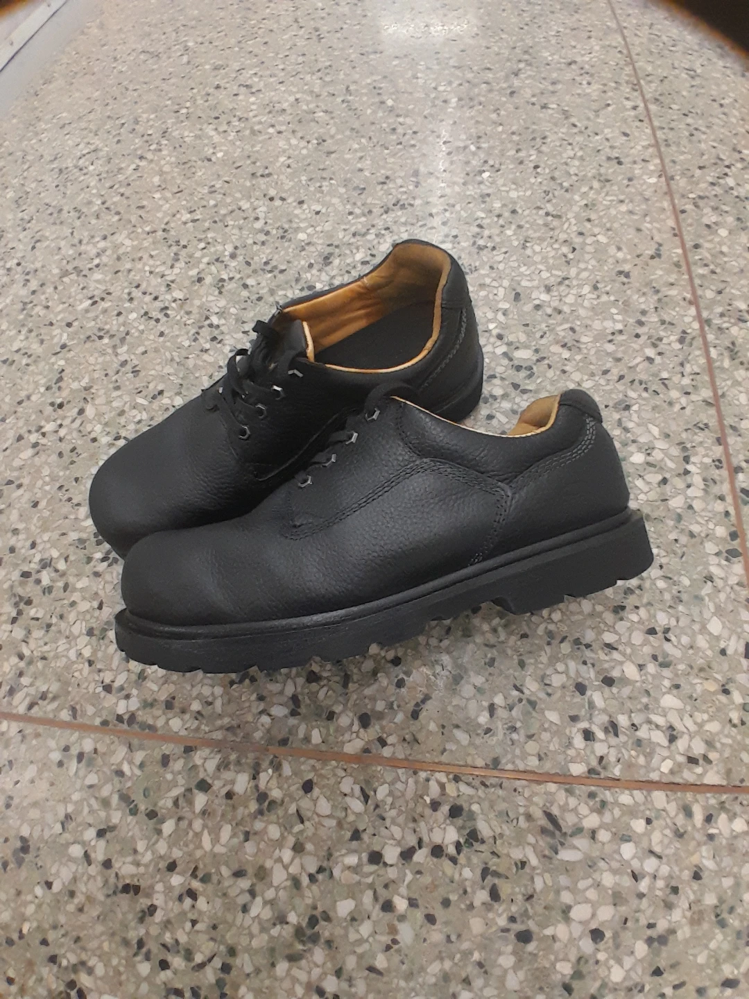 Black Leather Safety Shoes Original Dakota Men's Size 12