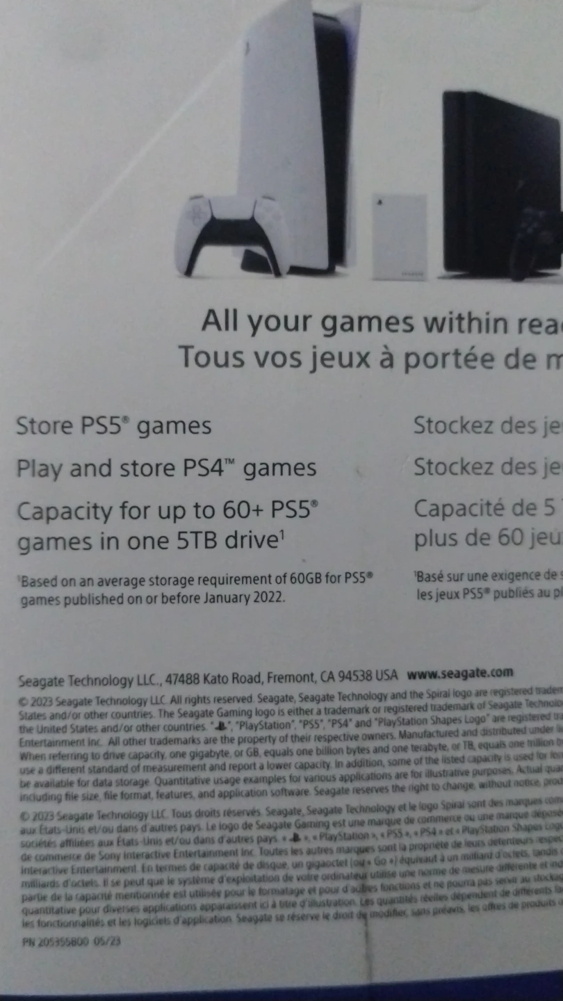 Seagate 5TB Game Drive for PlayStation - photo 3