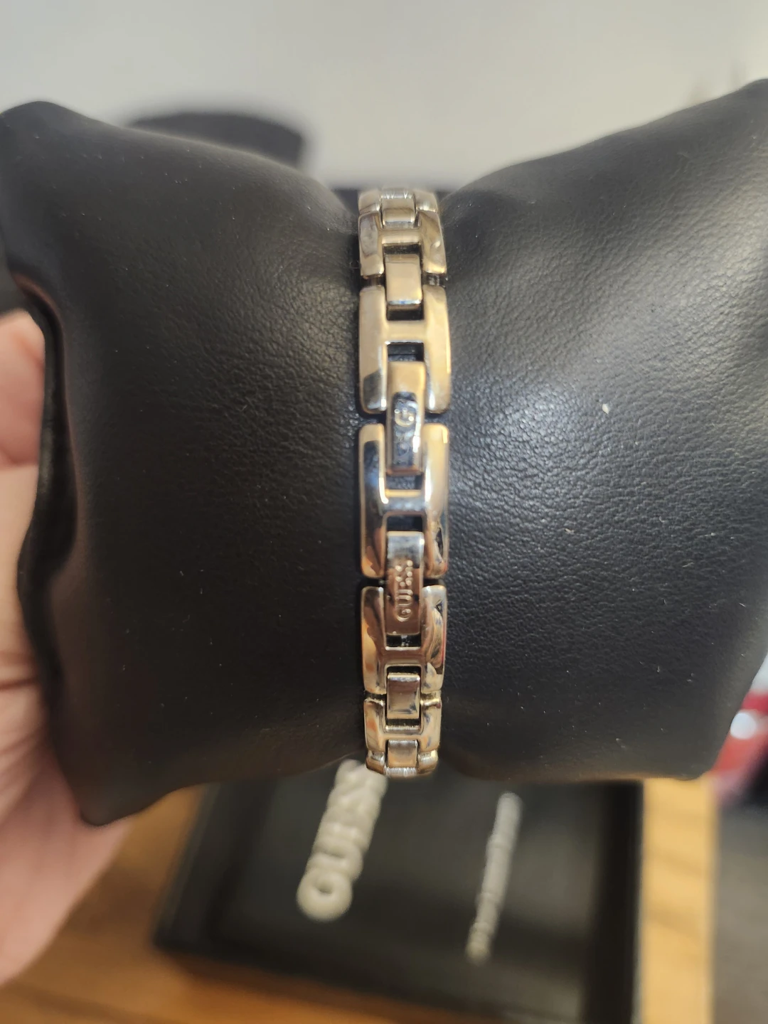 Vintage Women's Diamond Accent Silver-Tone Bangle Watch - photo 4