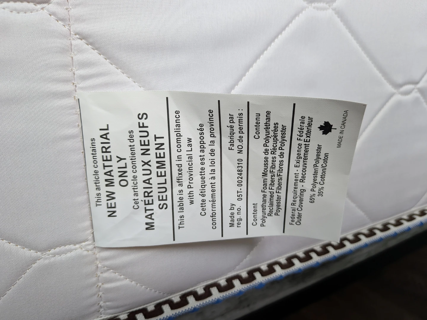 Steel Double bed frame and mattress - Made in Canada - photo 4