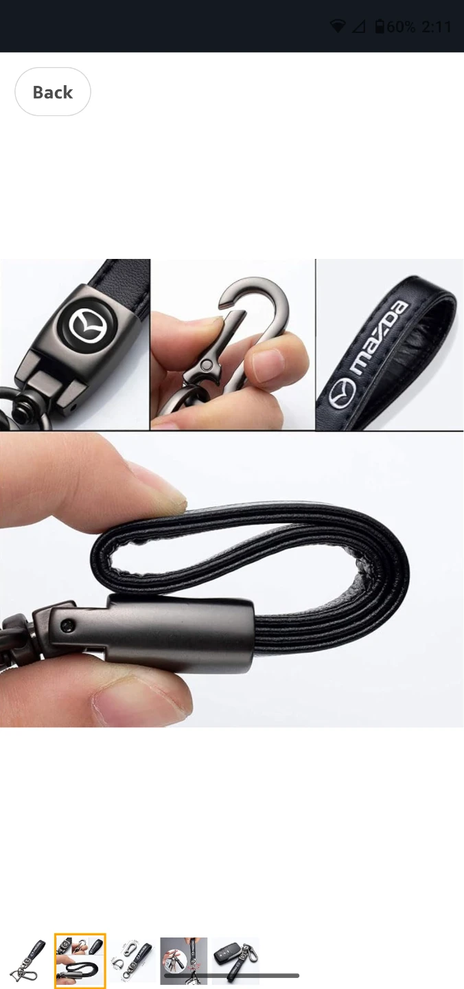 Mazda Leather Key Chain Fob - photo 4