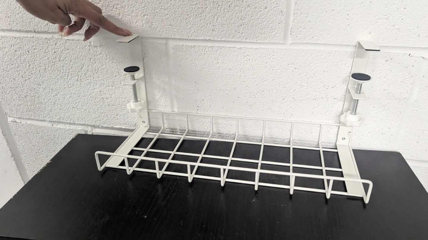 Reflying Under Desk Cable Management Tray - White - photo 2
