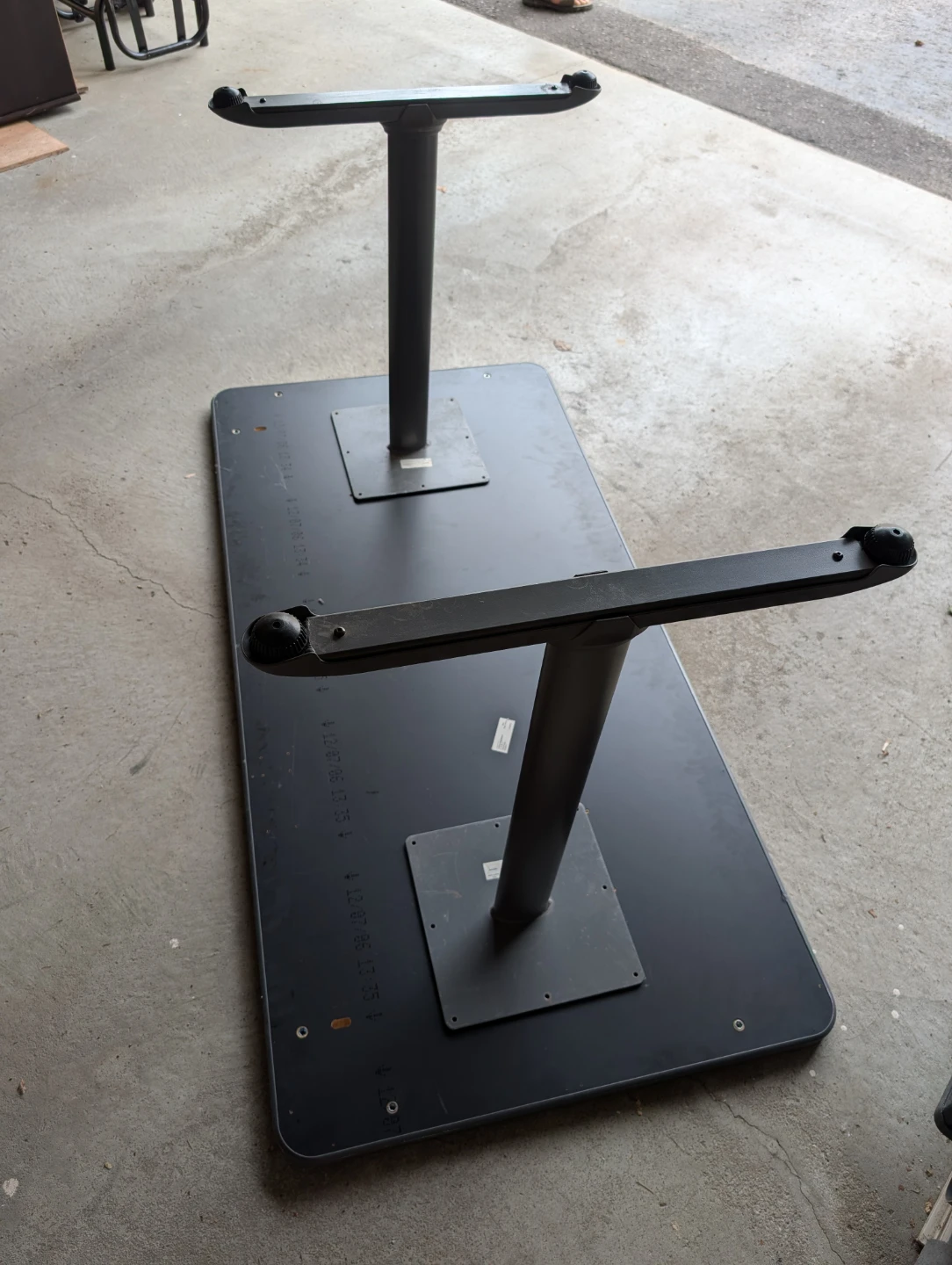 Rectangular Table with Two Pedestal Bases - photo 2