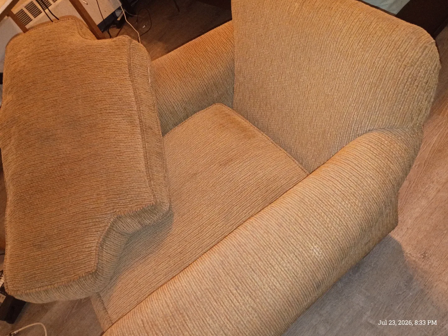 Comfortable Tan Accent Chair - photo 3