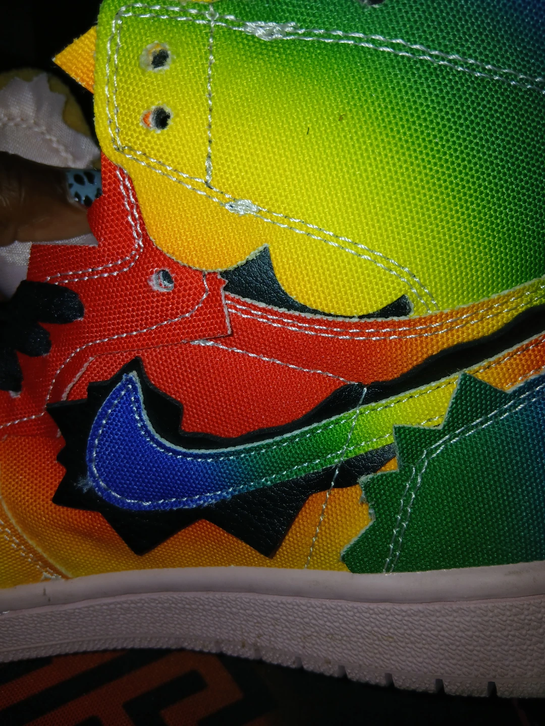 Nike Air Jordan 1 Mid "Rainbow Smile" - photo 5