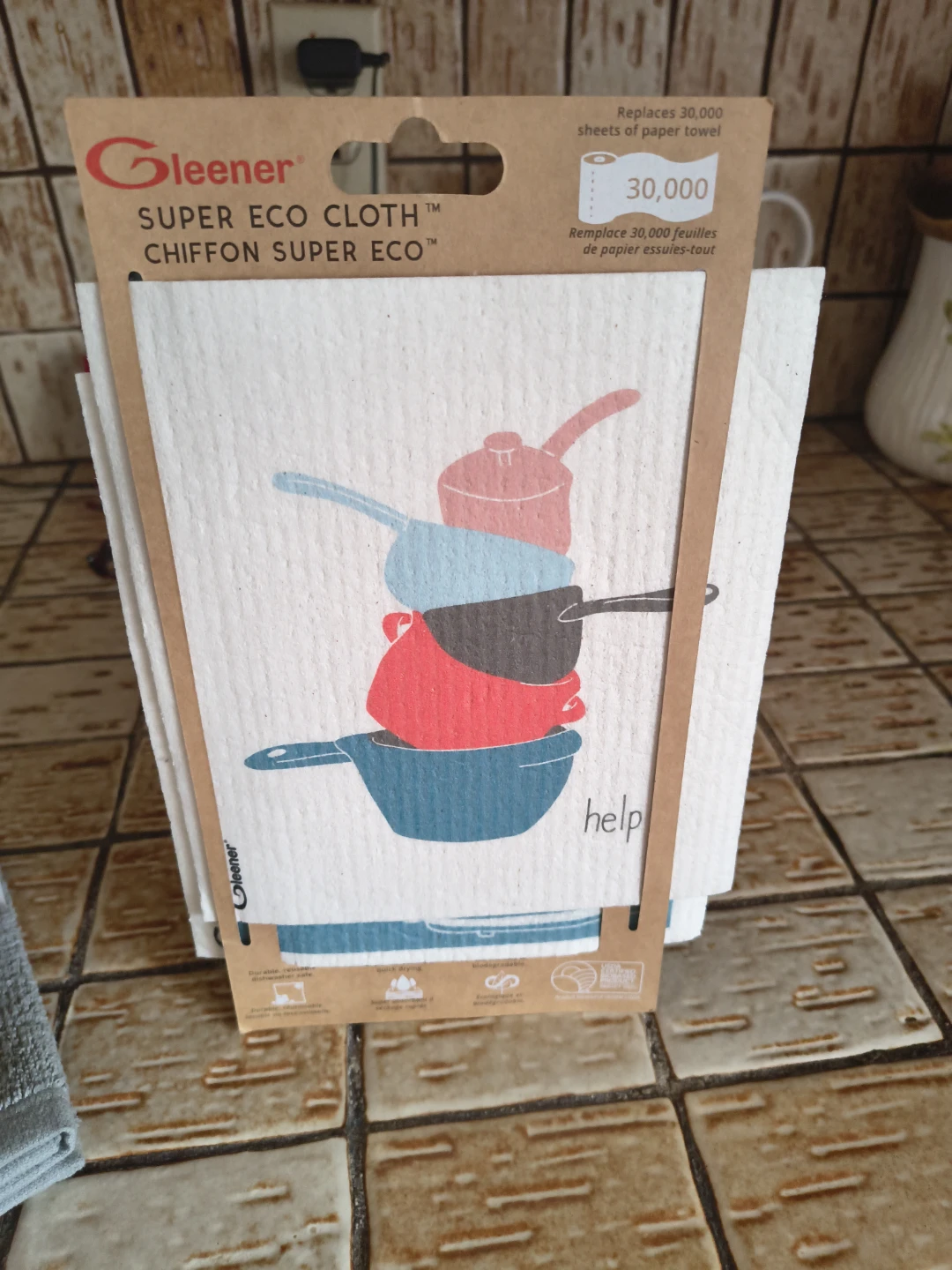 Gleener Super Eco Cloth, scrubber & Dawn - photo 4