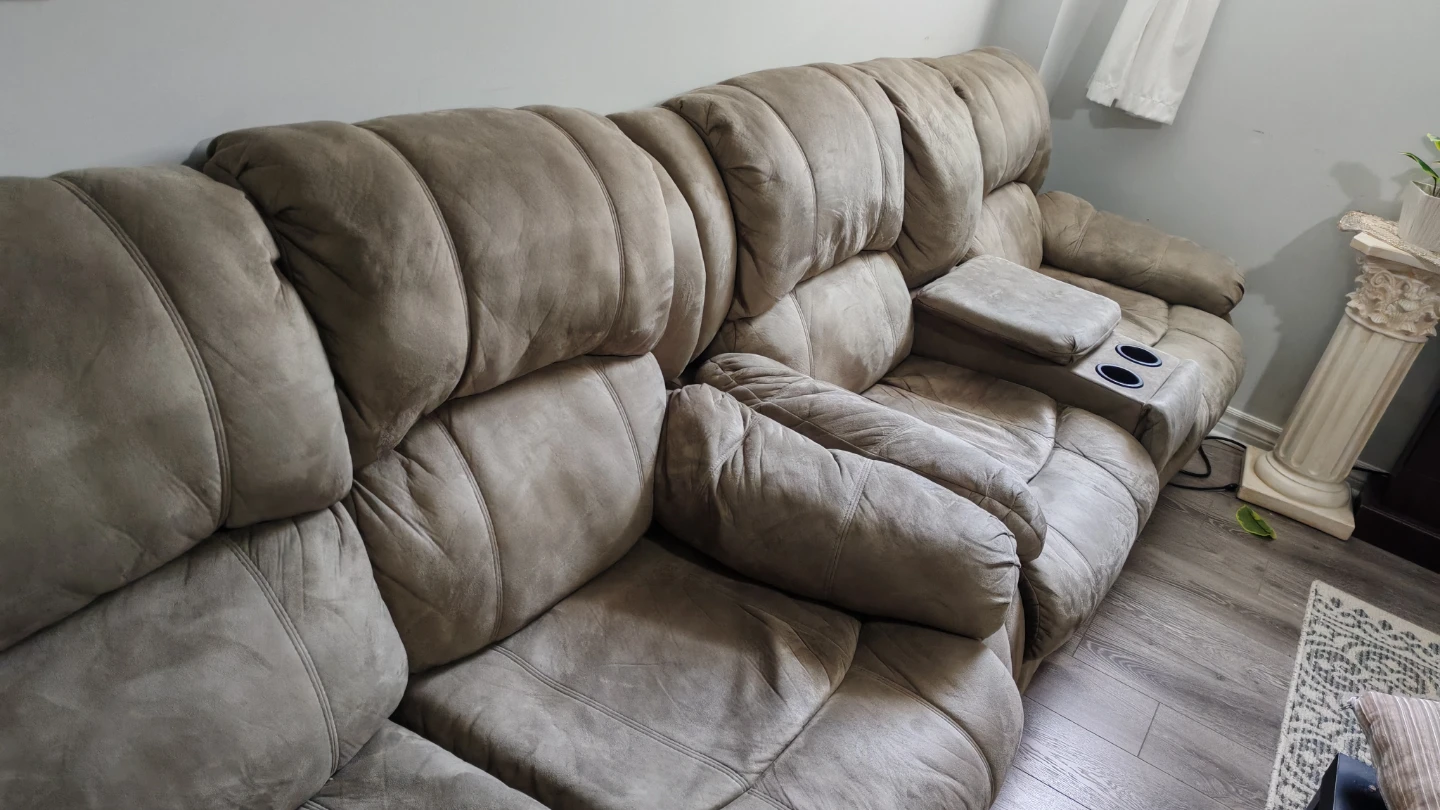 Reclining Sectional Sofa with Cup Holders