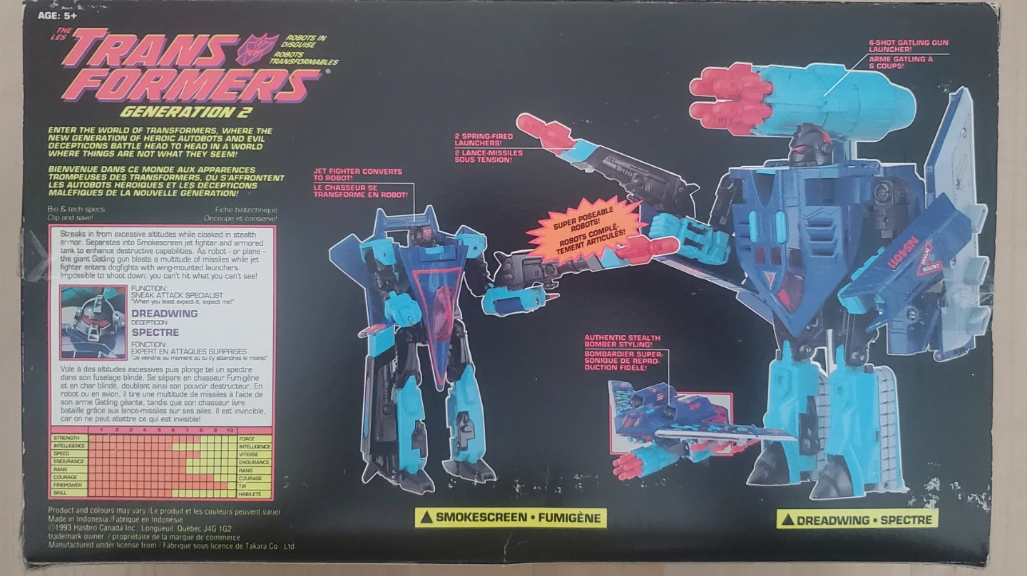 Transformers Generation 2 Dreadwing Spectre Action Figure