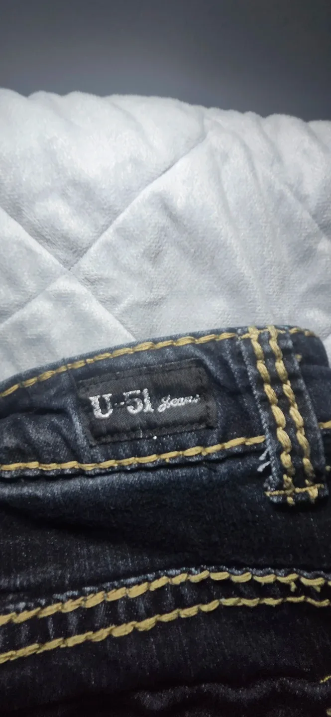 U-51 Jeans Women's Dark Wash Denim with Star Pocket Detail - photo 5