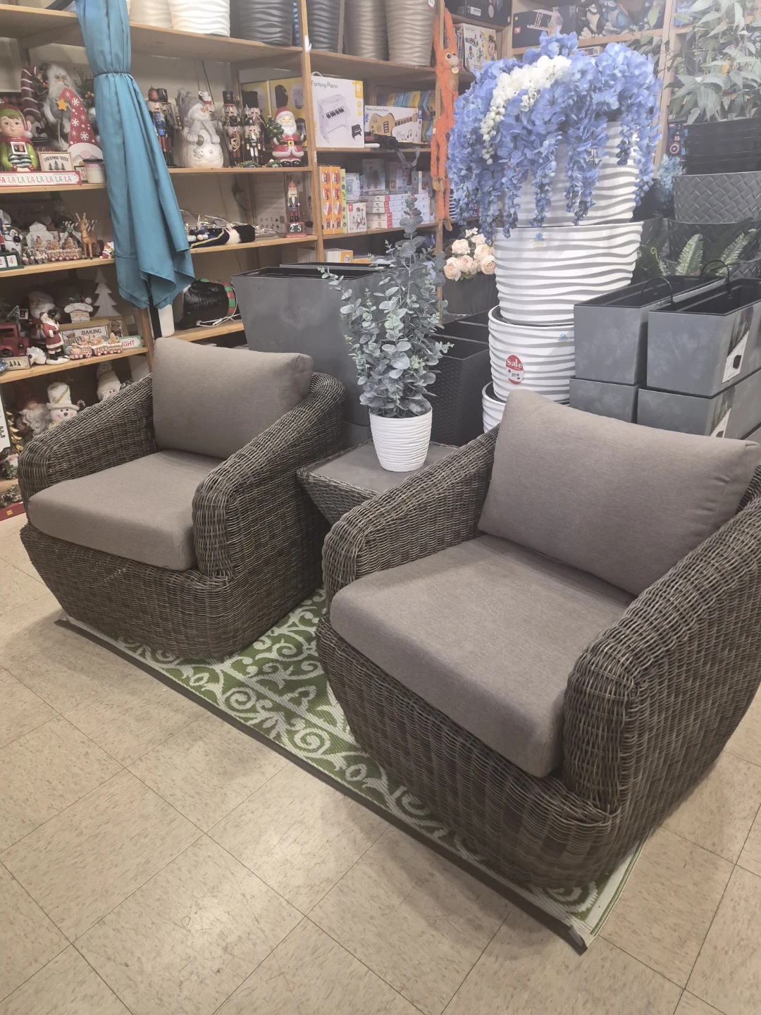 New outdoor swivel Patio Lounge Chair Set of 2 with cushions - photo 2