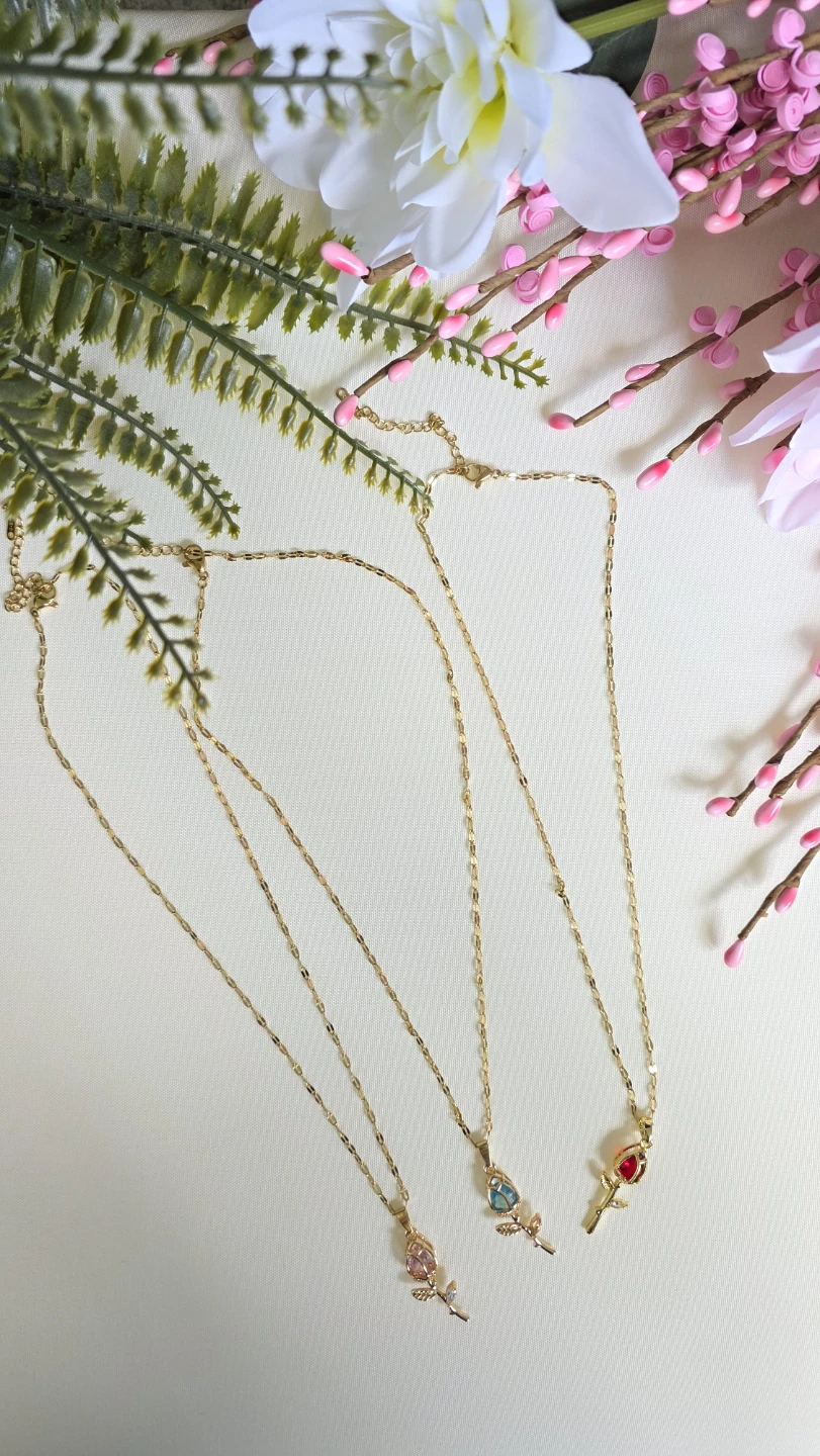 Rose Pendant Necklaces (Set of 3) - photo 4