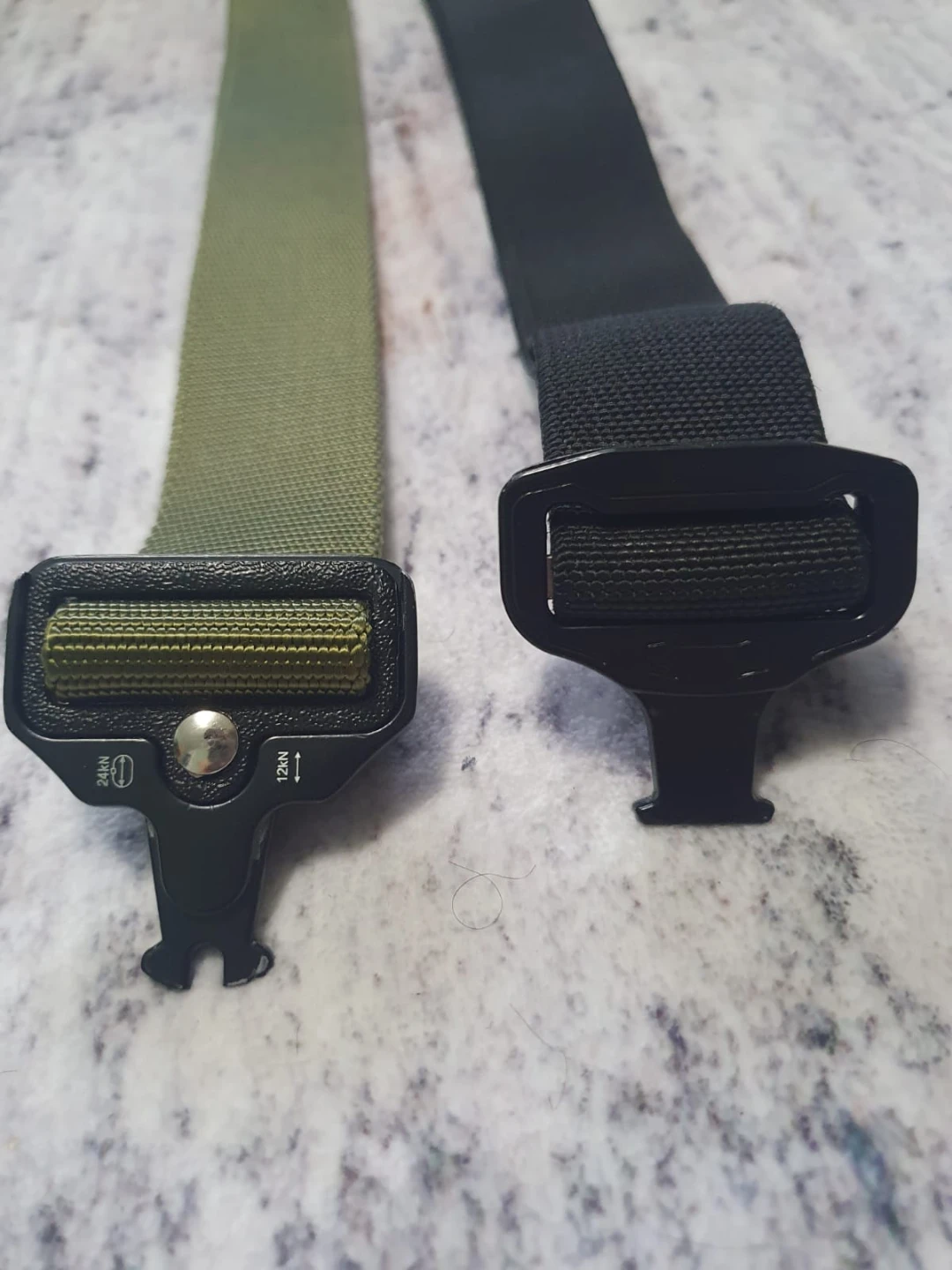 2 Tactical Belts with Cobra Buckles (Black & Olive) - photo 4