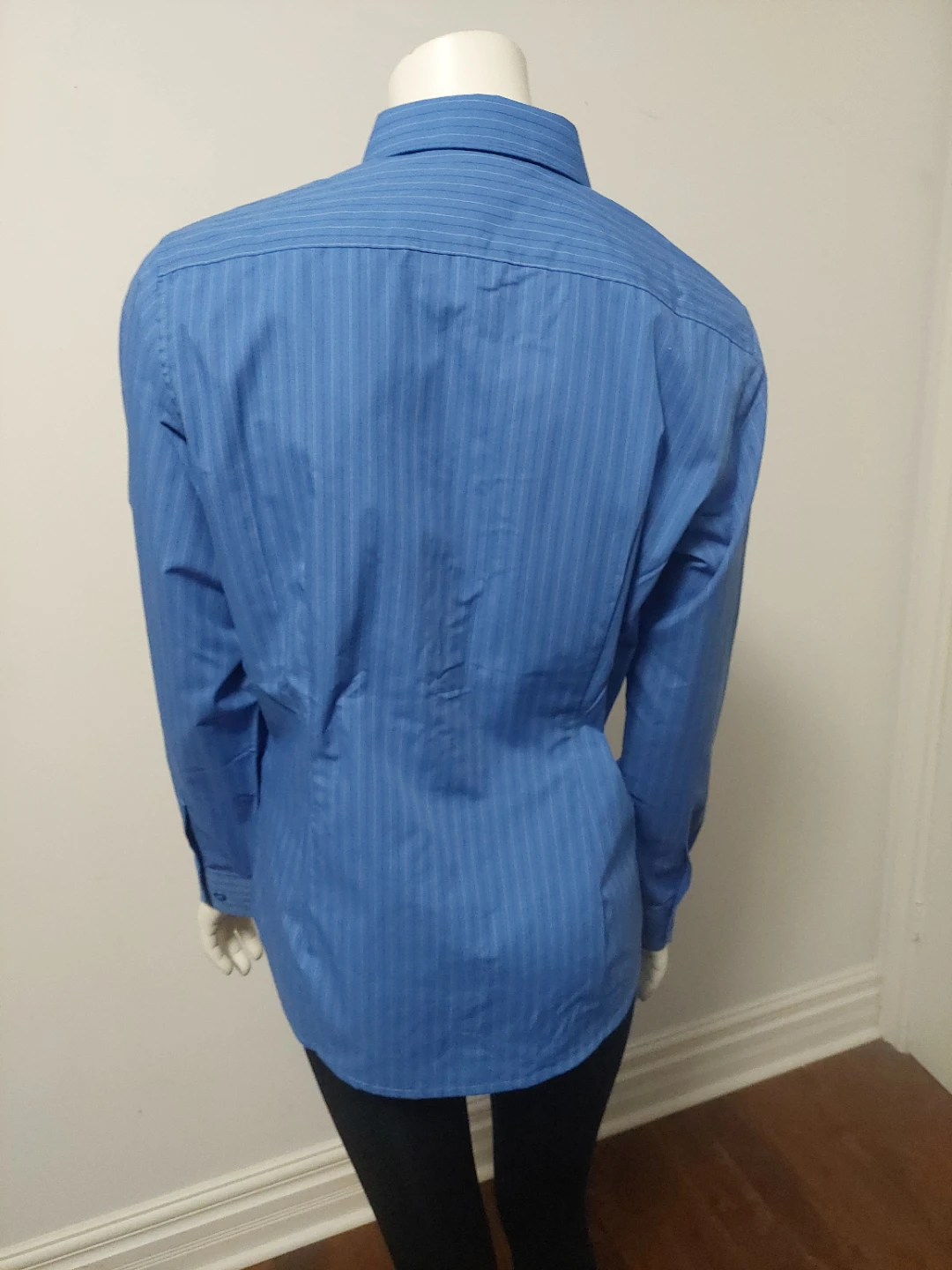 NWT North End Blue Pinstripe  Shirt Medium - photo 4