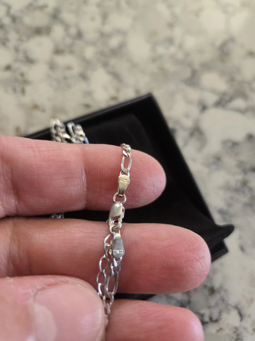 Sterling Silver Figaro Chain Necklace - photo 2