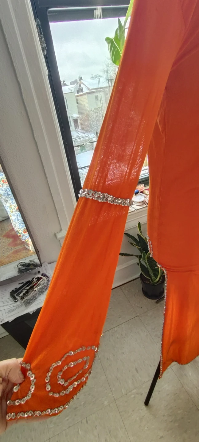 Beaded Long Sleeve belly dancing outfits - photo 4