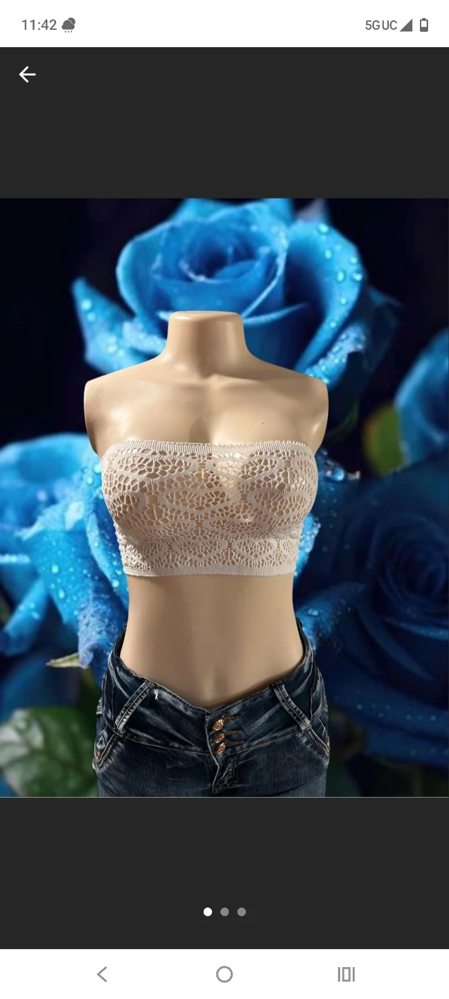 White Lace fishnet Top