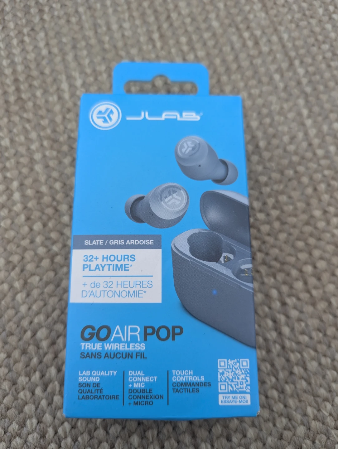 JLab Go Air POP True Wireless Earbuds - Slate - photo 2