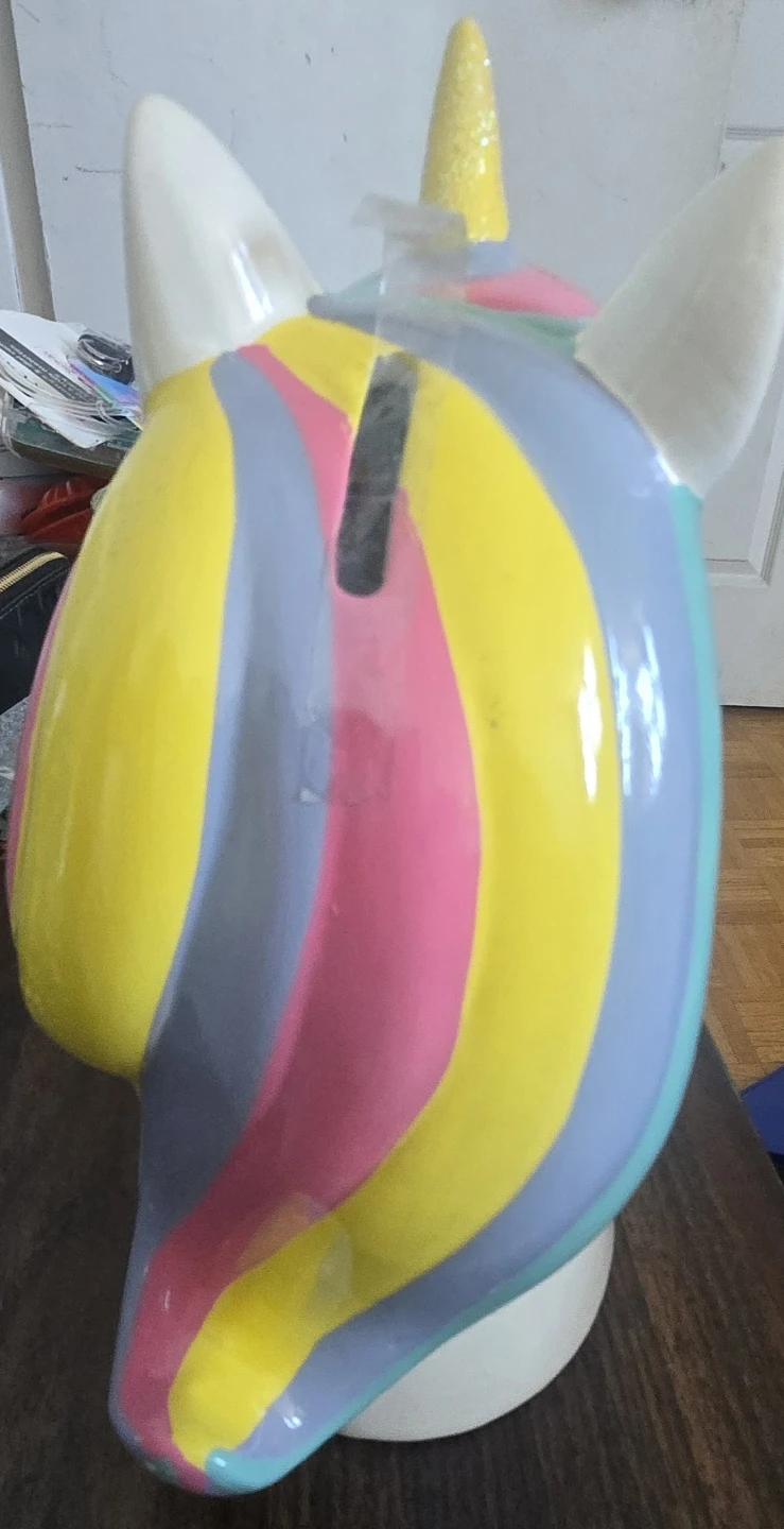 Unicorn Ceramic Piggy Bank - photo 2