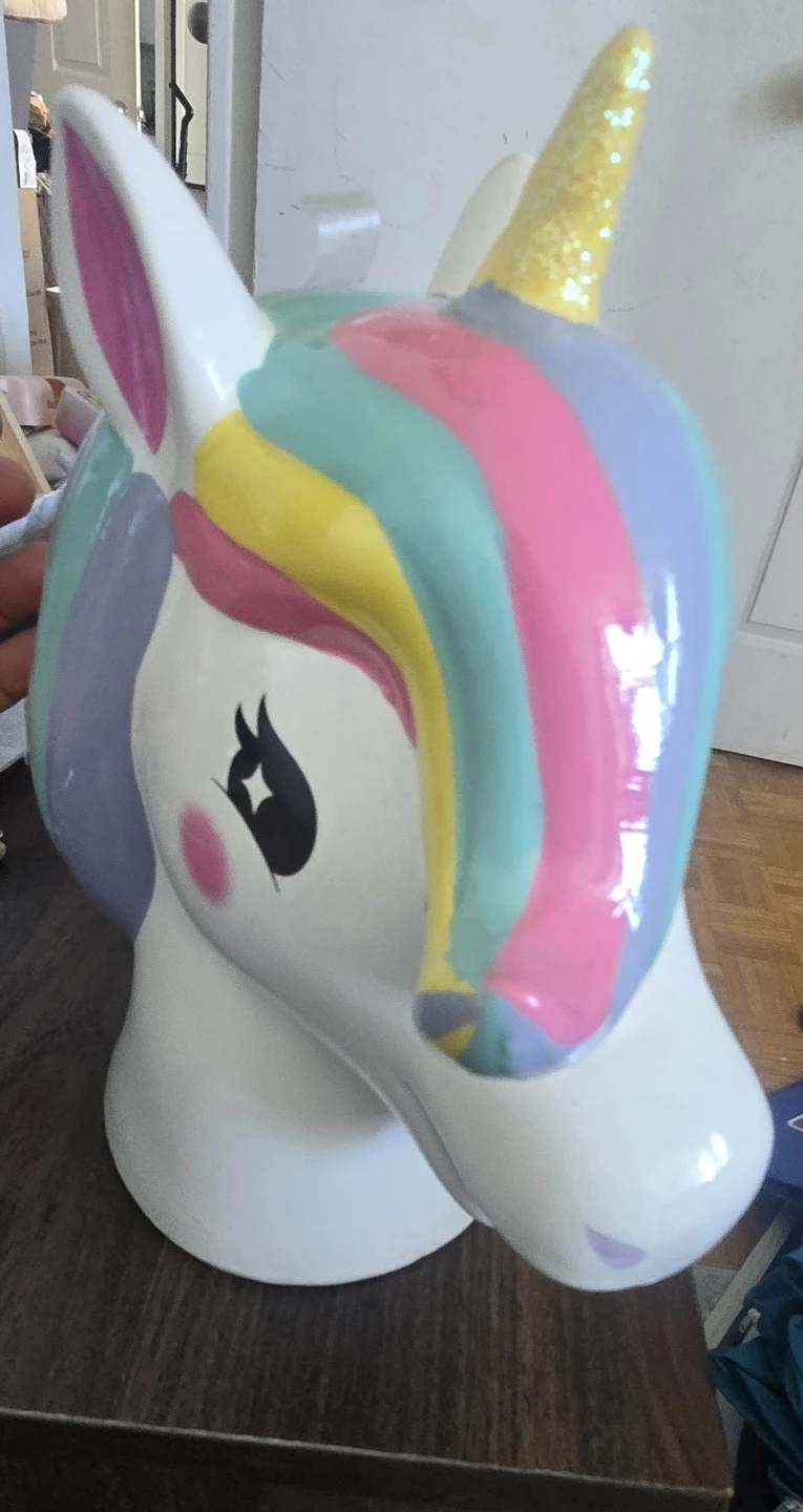 Unicorn Ceramic Piggy Bank - photo 4