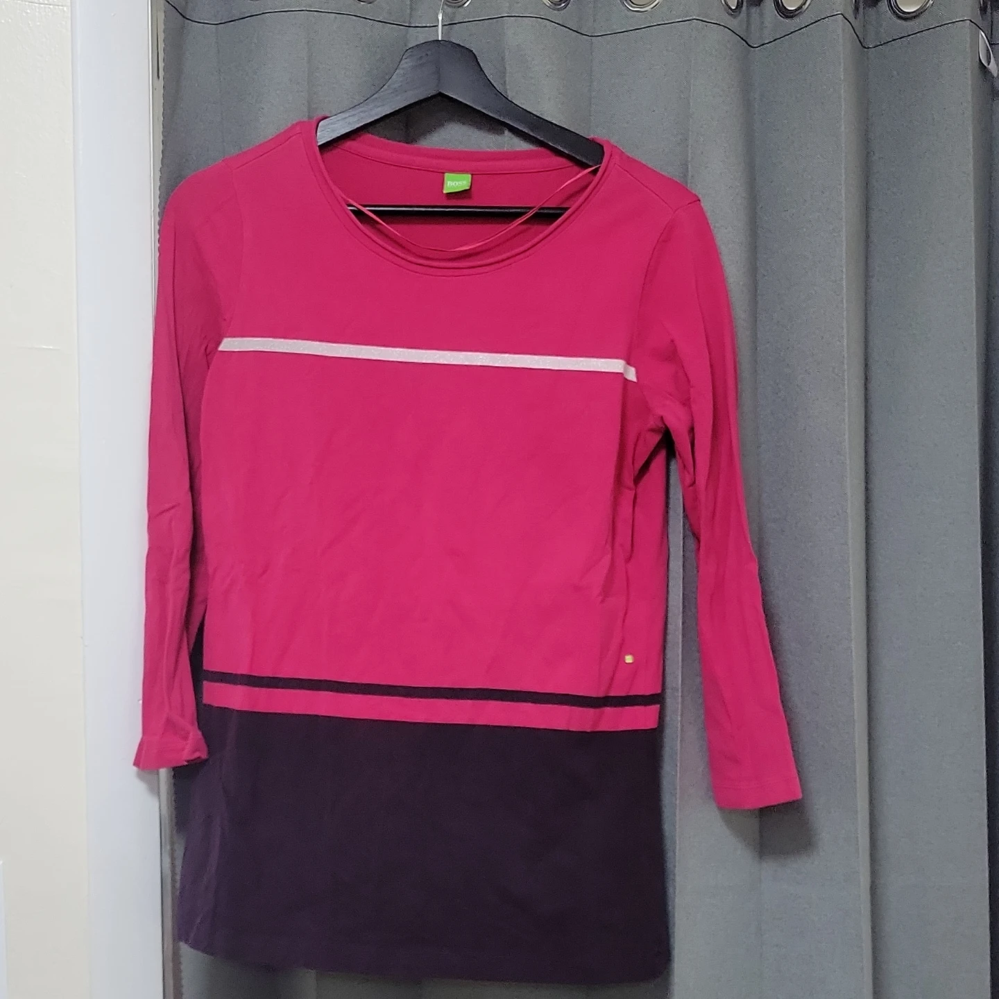 BOSS Long Sleeve Colorblock Top - photo 2
