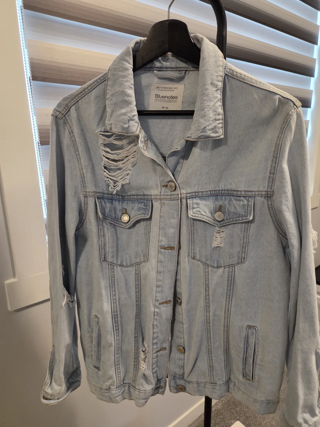 Bluenotes Light Wash Distressed Denim Jacket
