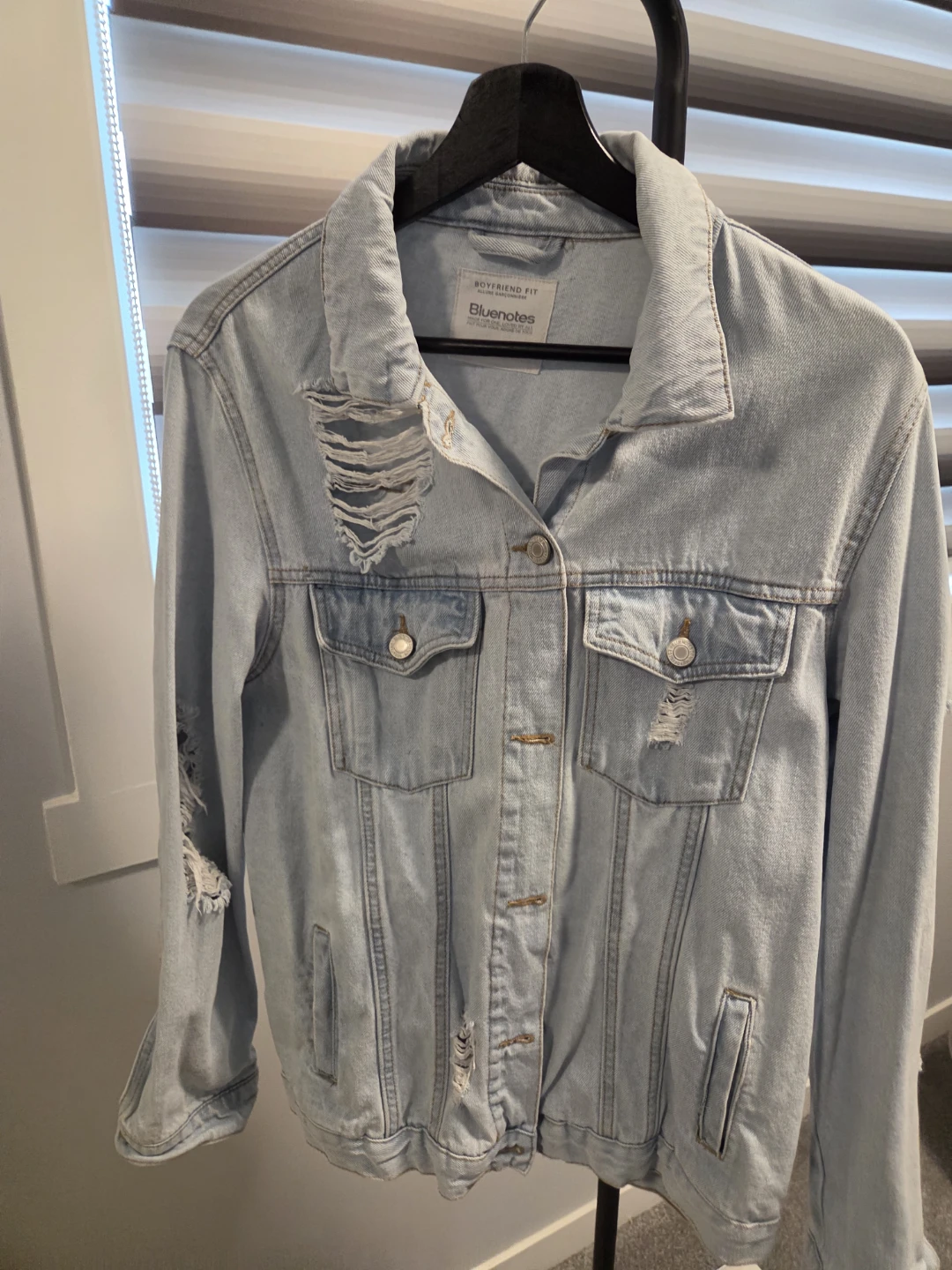 Bluenotes Light Wash Distressed Denim Jacket - photo 2