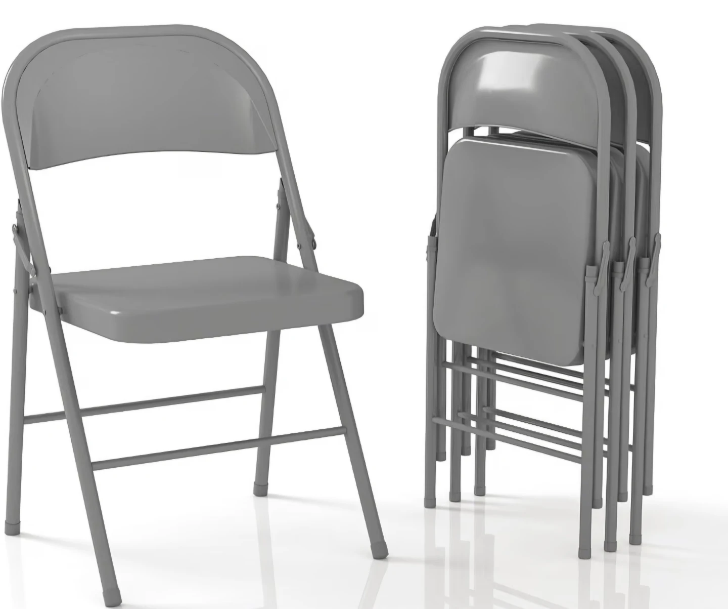 Gray Folding Chair, Set of 4 - photo 2
