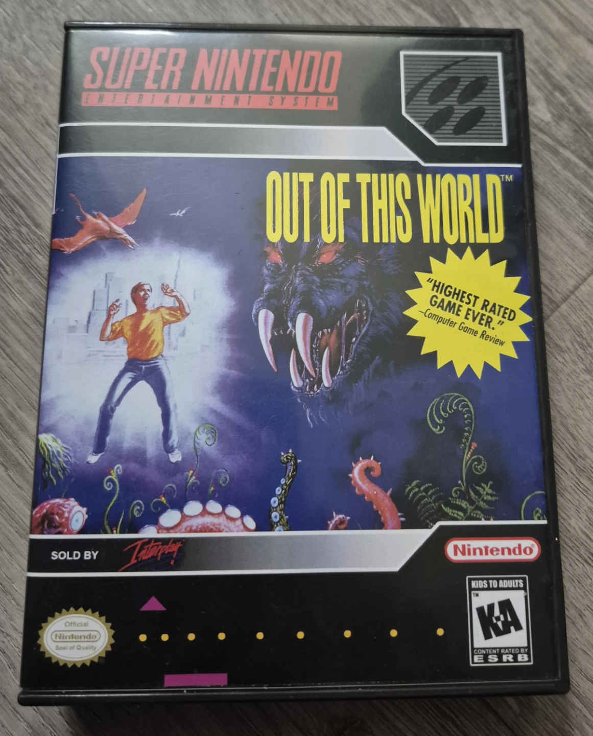 Out of This World Super Nintendo SNES Game