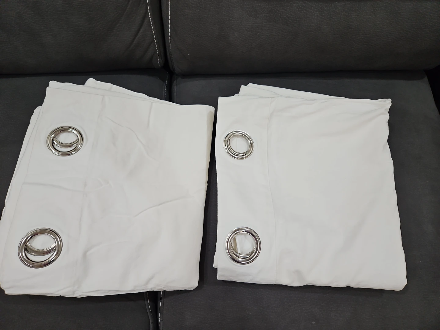 White Thick Heavy Duty Gourmet Curtains BRAND NEW NEVER USED - photo 2