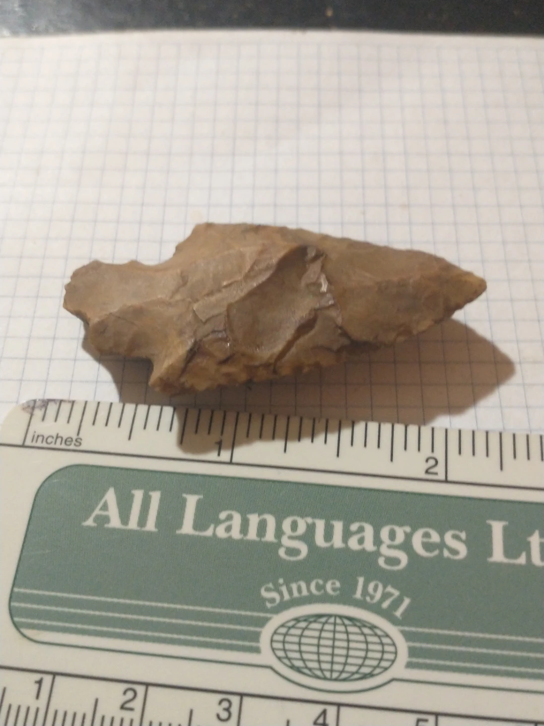 Stone Arrowhead #3 - 2+" long - photo 5