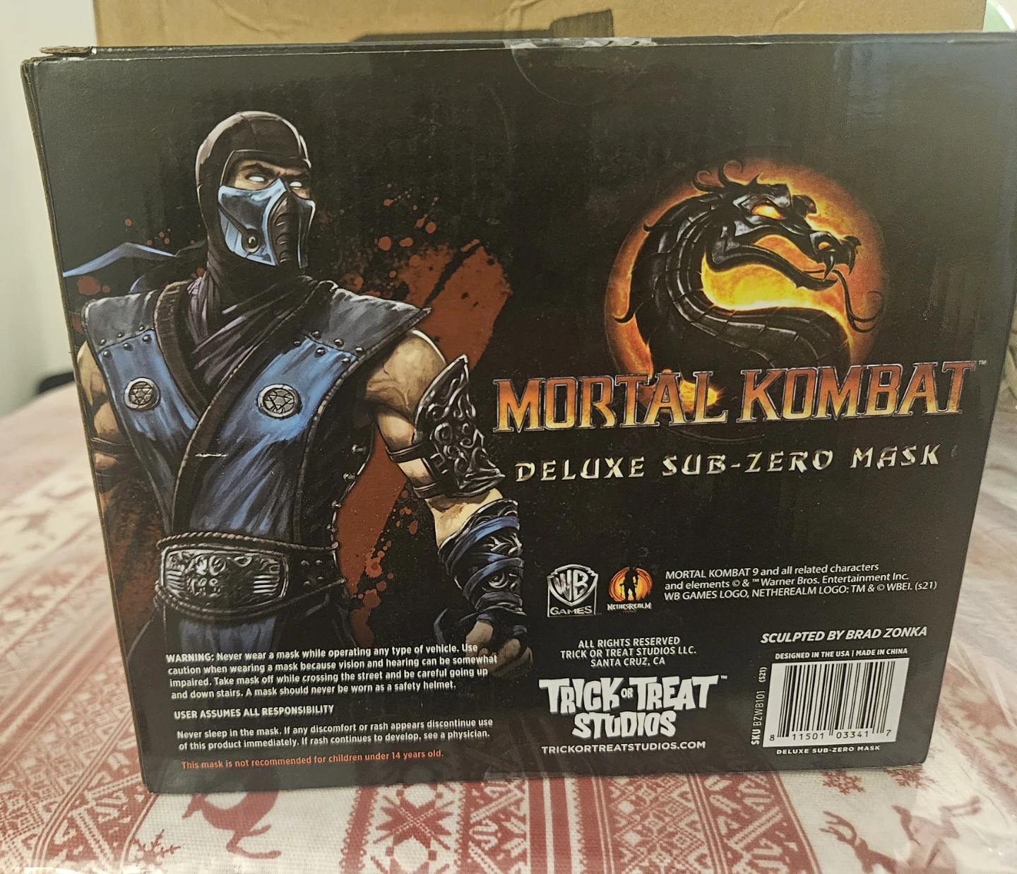 Mortal Kombat Deluxe Sub-Zero Mask - photo 2