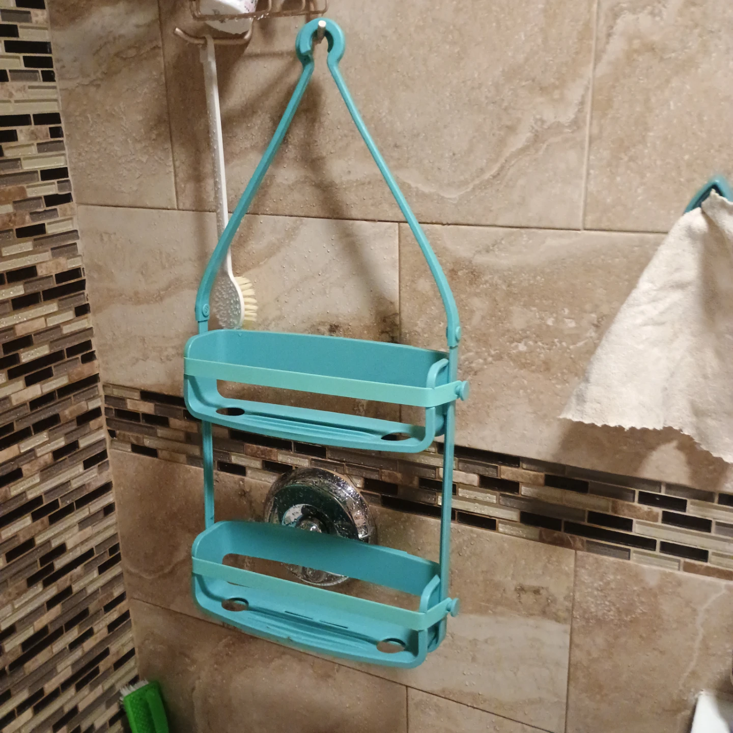 Teal 2-Tier Shower Caddy Organizer - photo 3