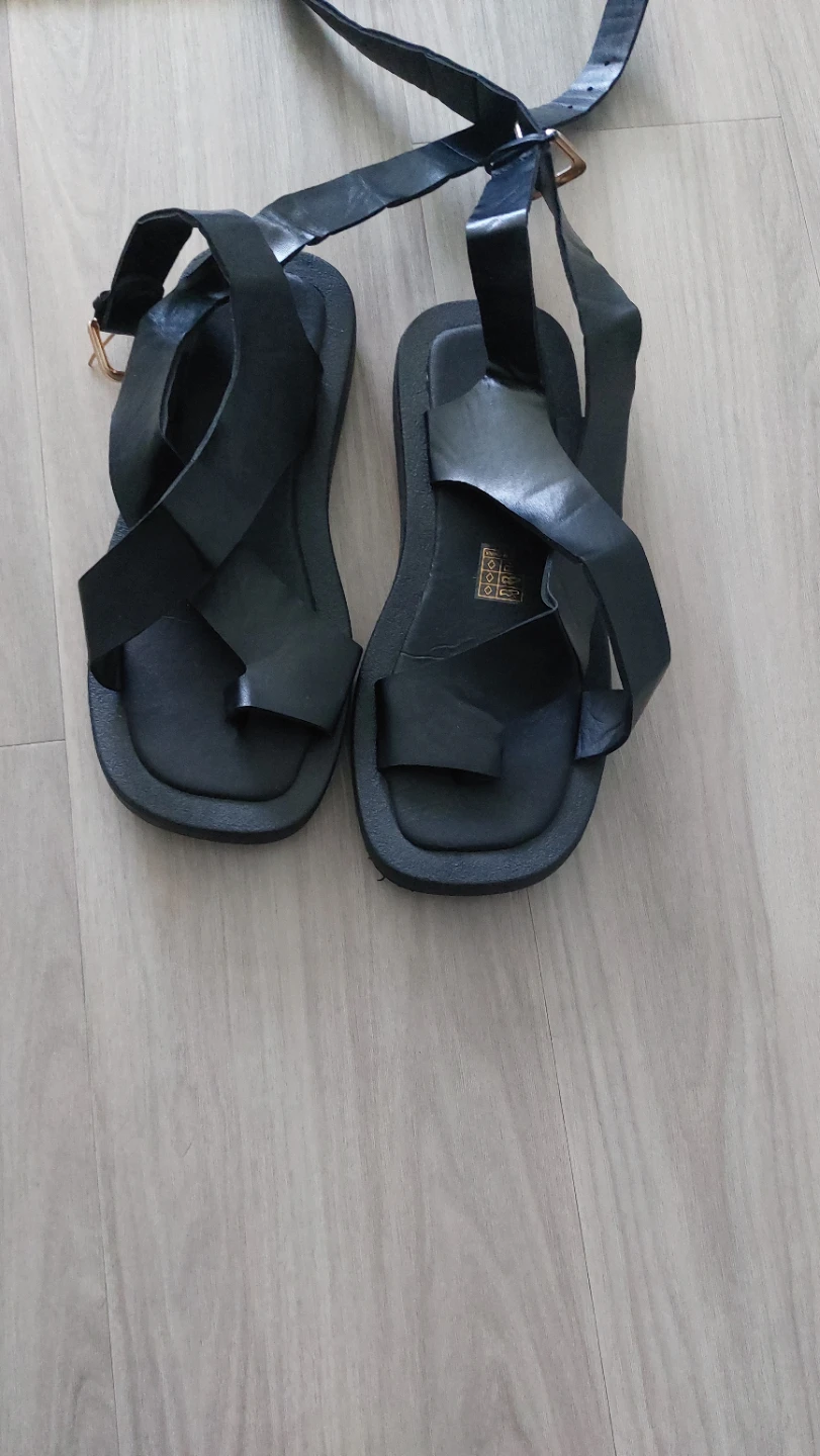 Black Strappy Sandals