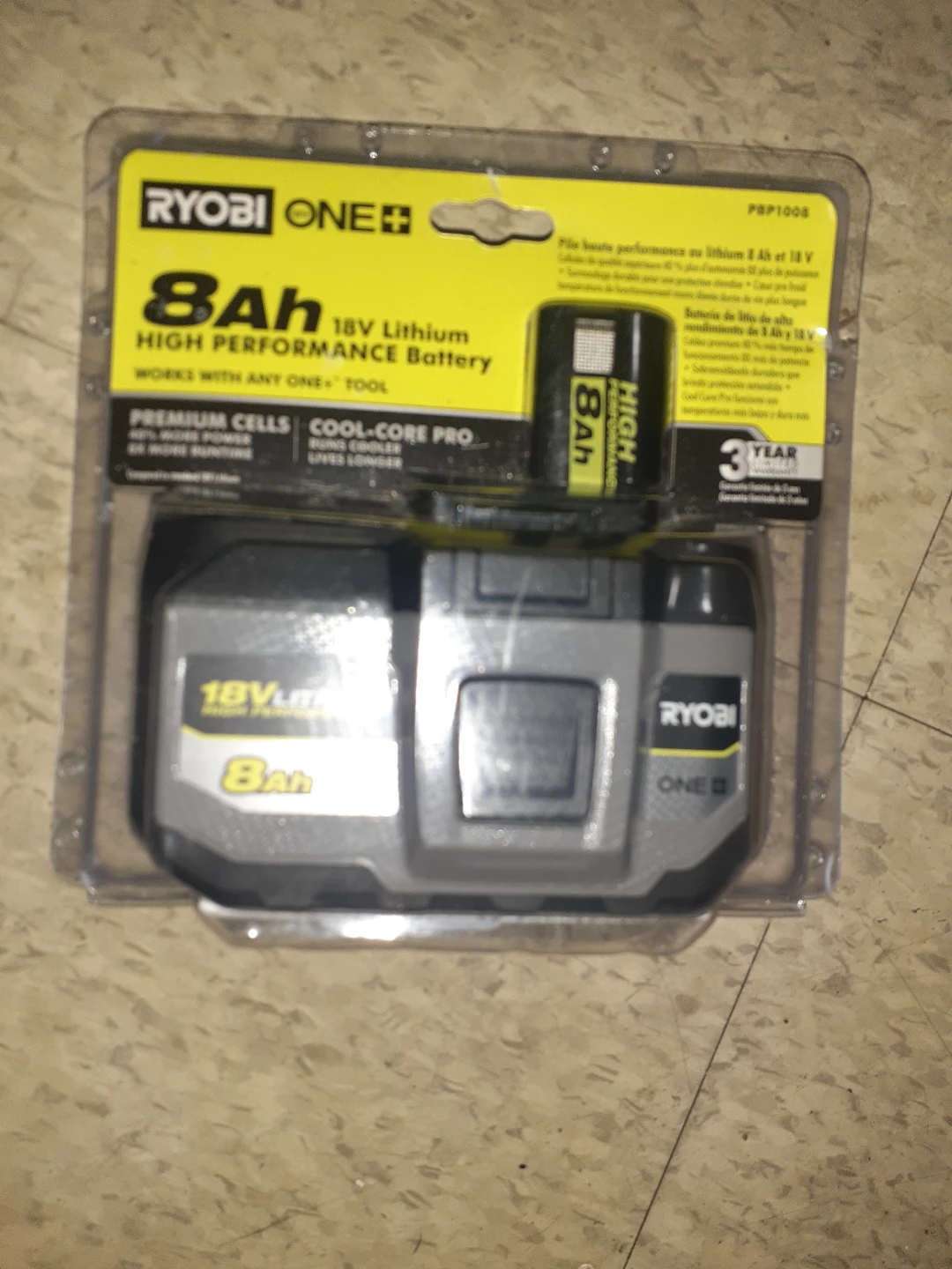 Ryobi ONE+ 18V 8Ah High Performance Lithium Battery