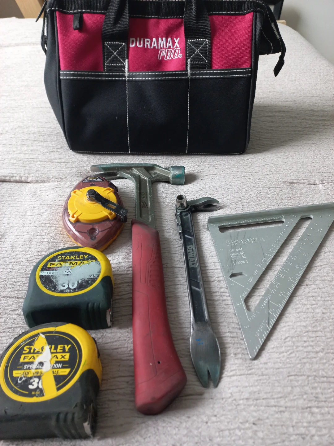 Duramax Pro Tool Bag with various tools