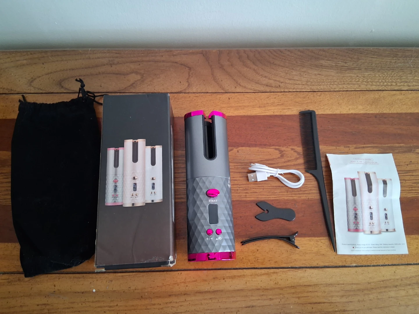 Cordless Automatic Hair Curler Set - photo 4