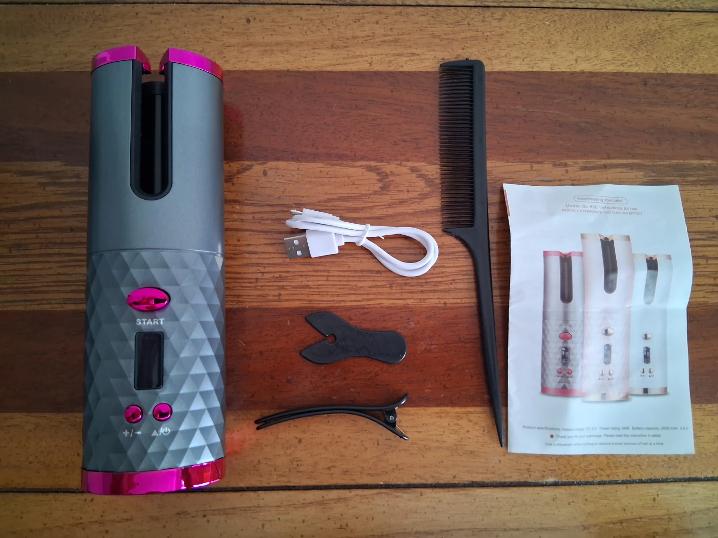Cordless Automatic Hair Curler Set - photo 5