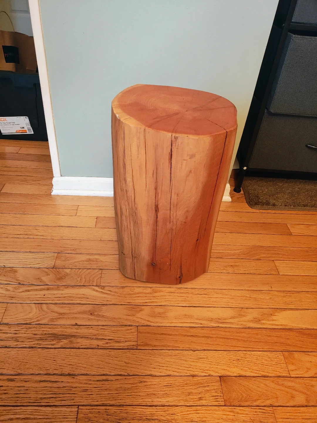 Natural Wood Log Side Table / Stool – Rustic Decor
